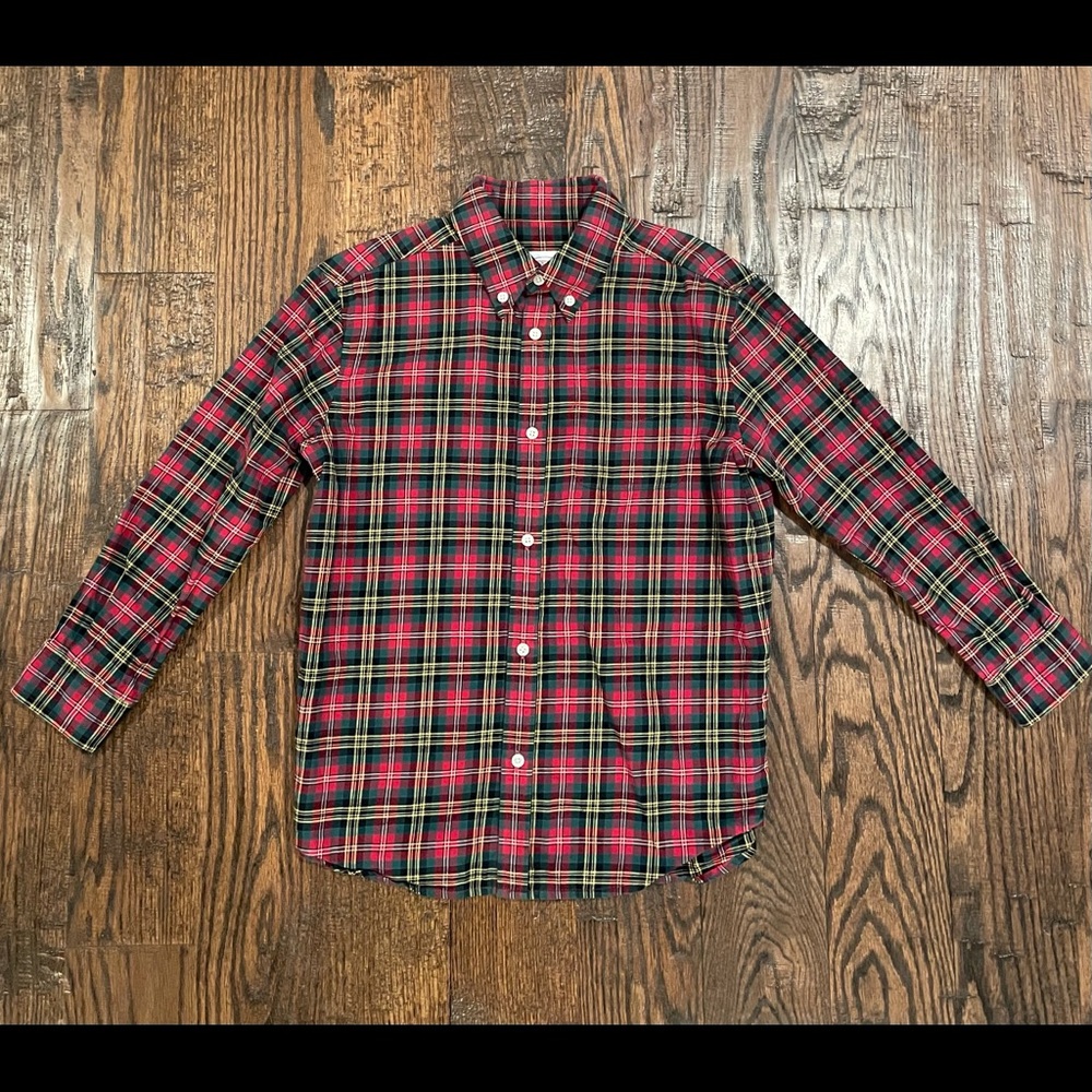 Talbots plaid long sleeve button down size 8